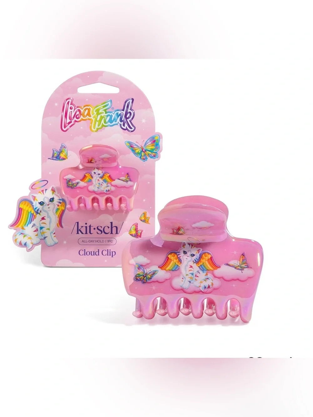 NEW NWT Kitsch Frank Pink Unicorn Cloud cat Hair Clip claw